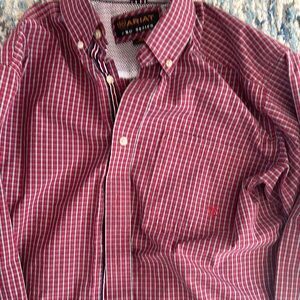 Ariat Men's Red Checkered Shirt